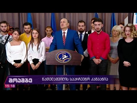 შალვა ნათელაშვილის საარჩევნო კამპანია